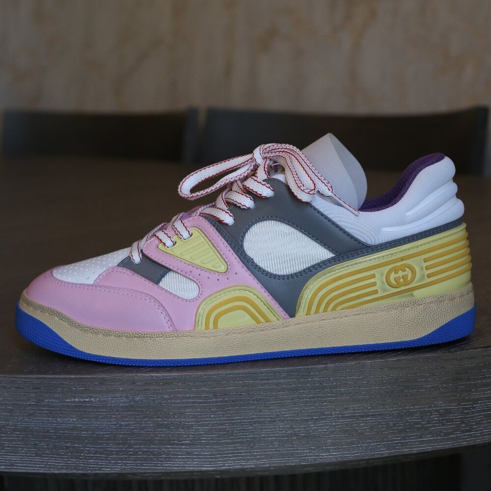 Women’s Multi-Color Gucci Basket Sneaker - Picture 7 of 13